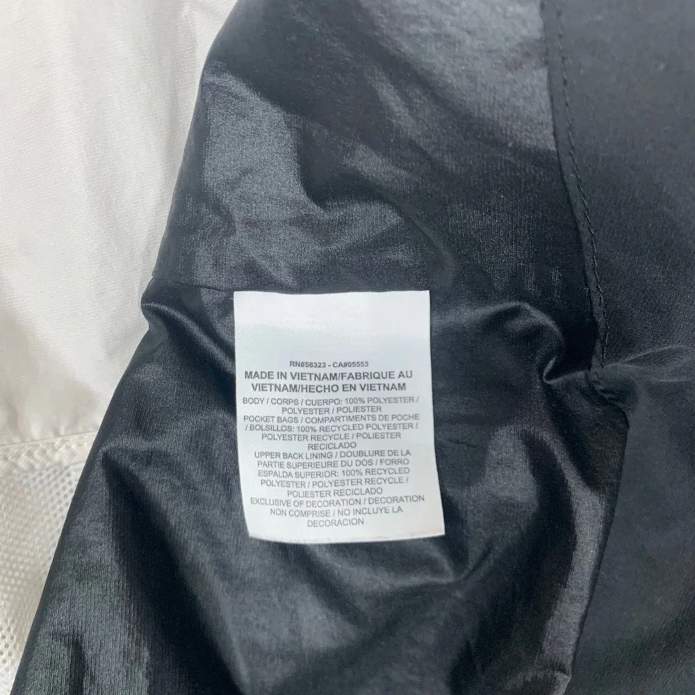 Nike Windrunner Jacket Womens Medium Black White Excellent Hooded Zip 883495
